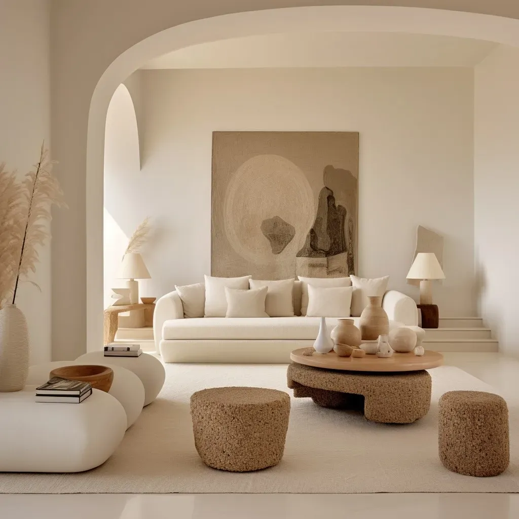 白色沙发的流行配色