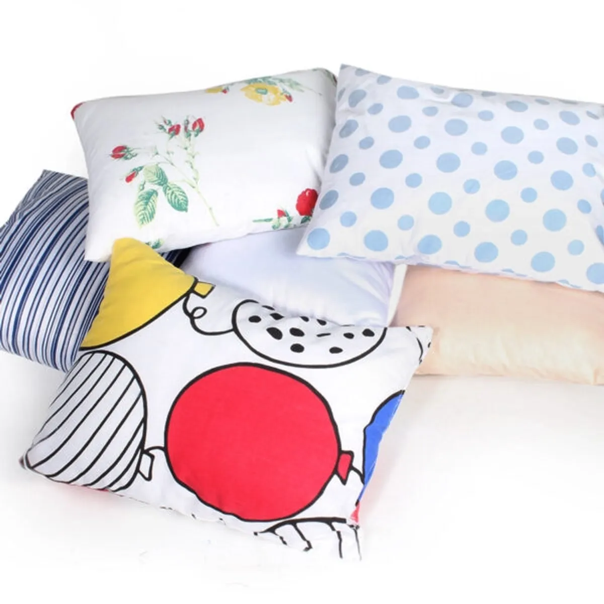 Baby pillows with various designs and colors from Borujerd Textile Company gallery.