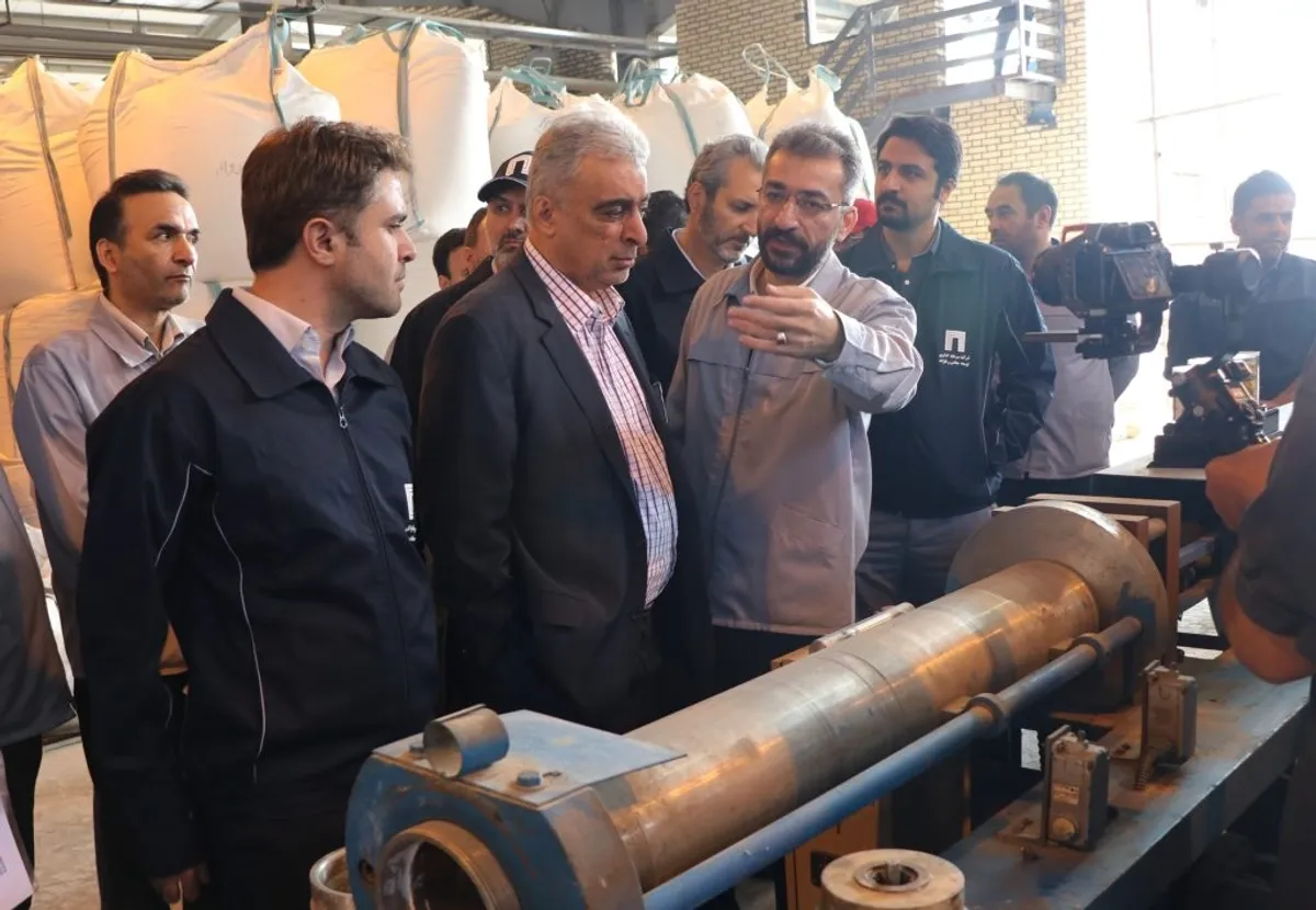 The manager's visit to the factory of the Investment and Development Company of Mines and Metals