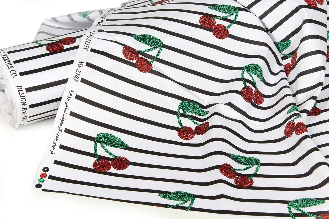 100% Cotton Bedding Fabric, 160 cm Width, Borujerd, Papaya Design