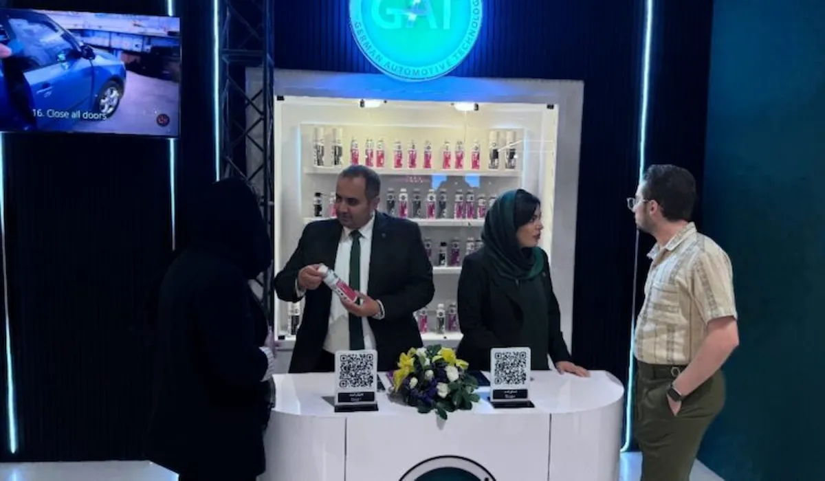 Display of GET fuel additives at the Mashhad Auto Show
