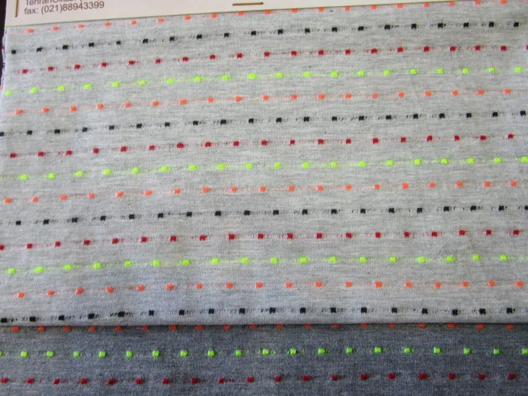 Puantiyeli Jakarlı Kumaş