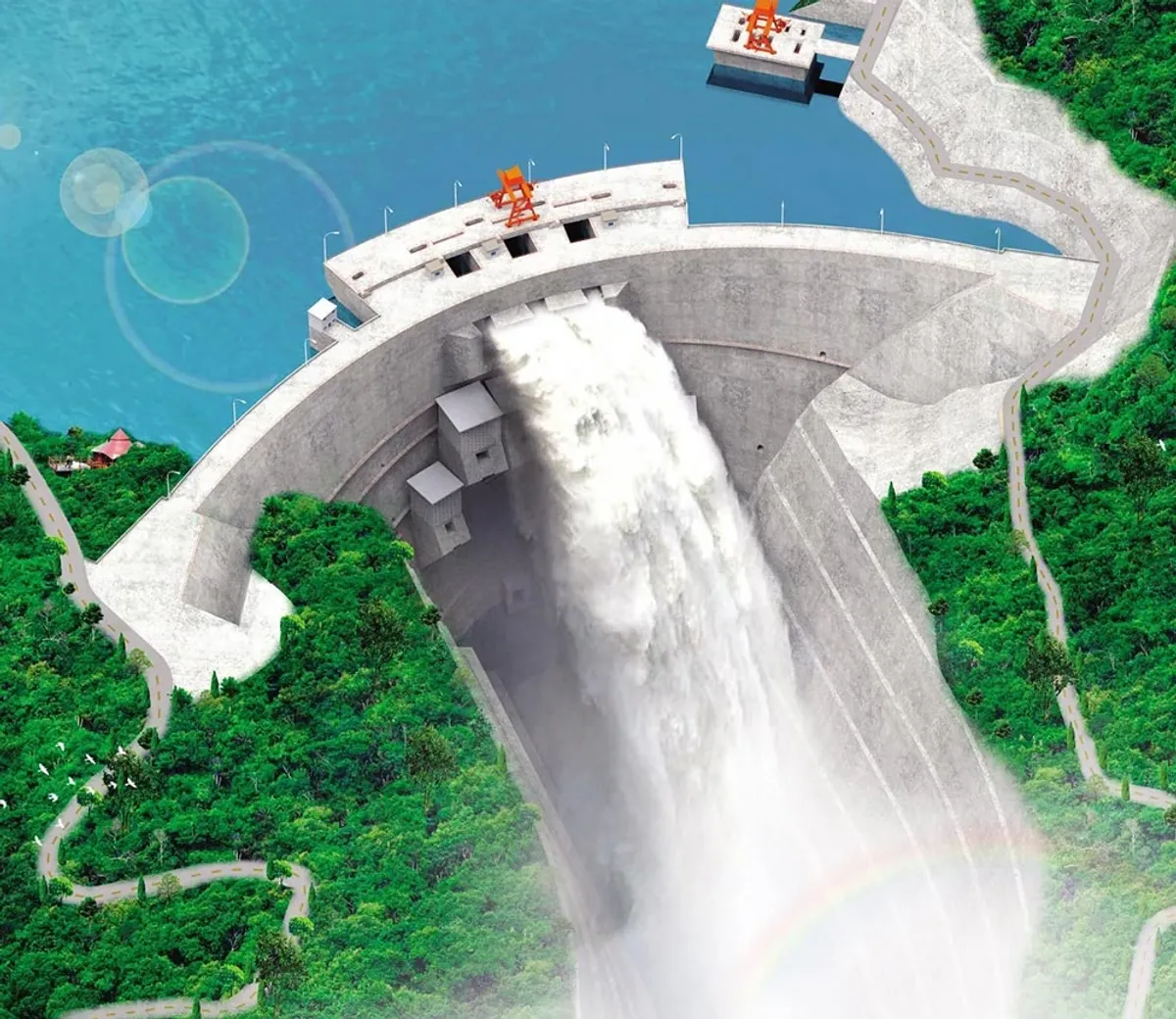 Image of the Yellow River Dam design using 3DExperience software by Viragostar
