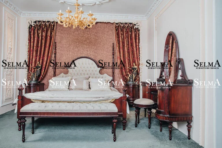 Classic single and double bedroom set Selma
