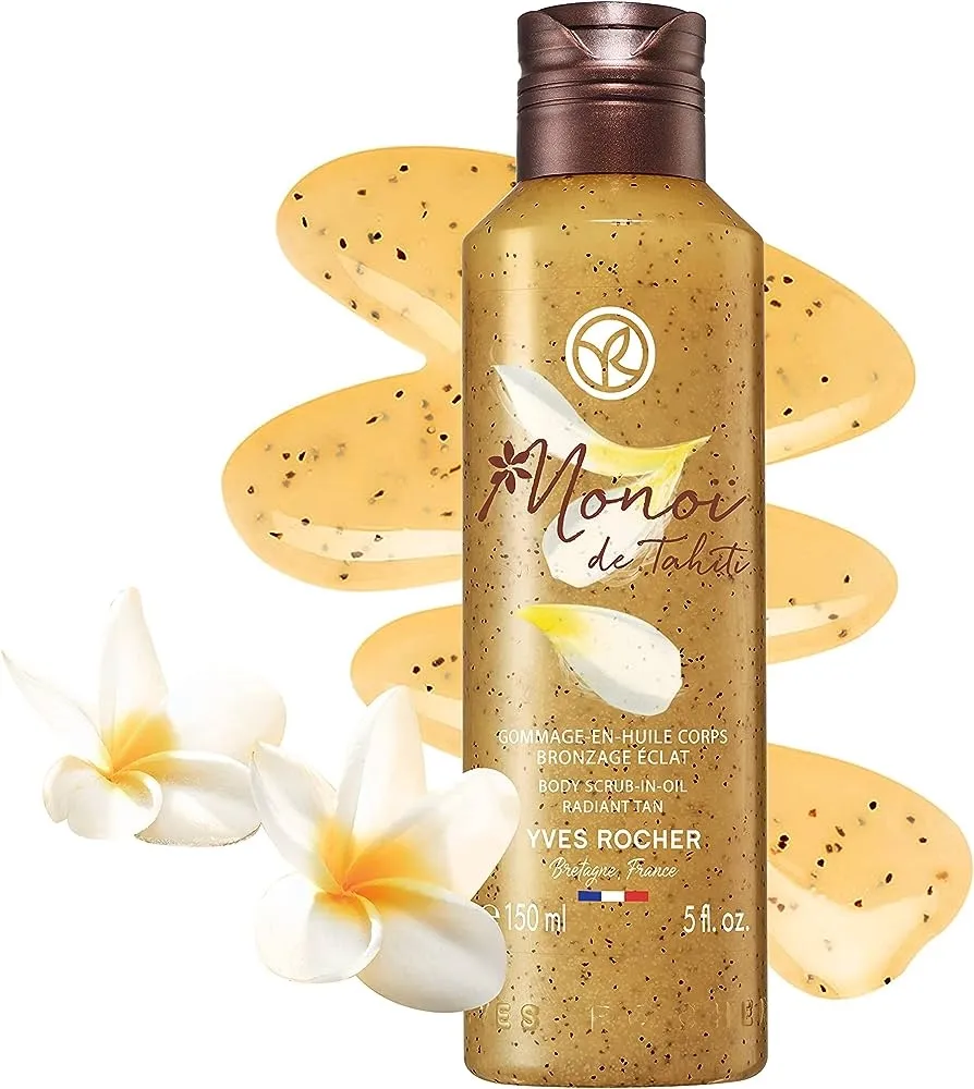 مقشر الجسم مونووي وزيت التسمير المشرق