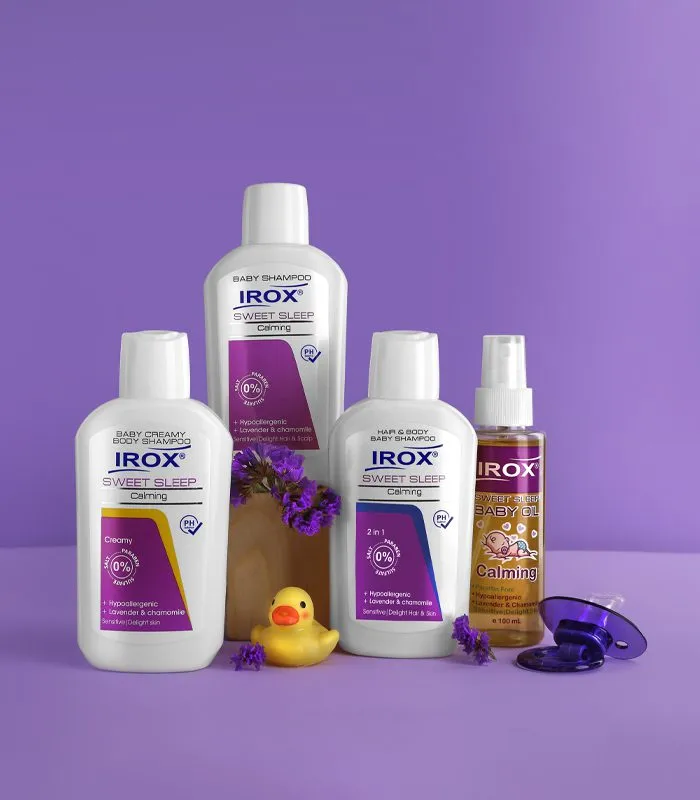 شامپو سر و بدن و روغن بچه سوییت اسلیپ ایروکس