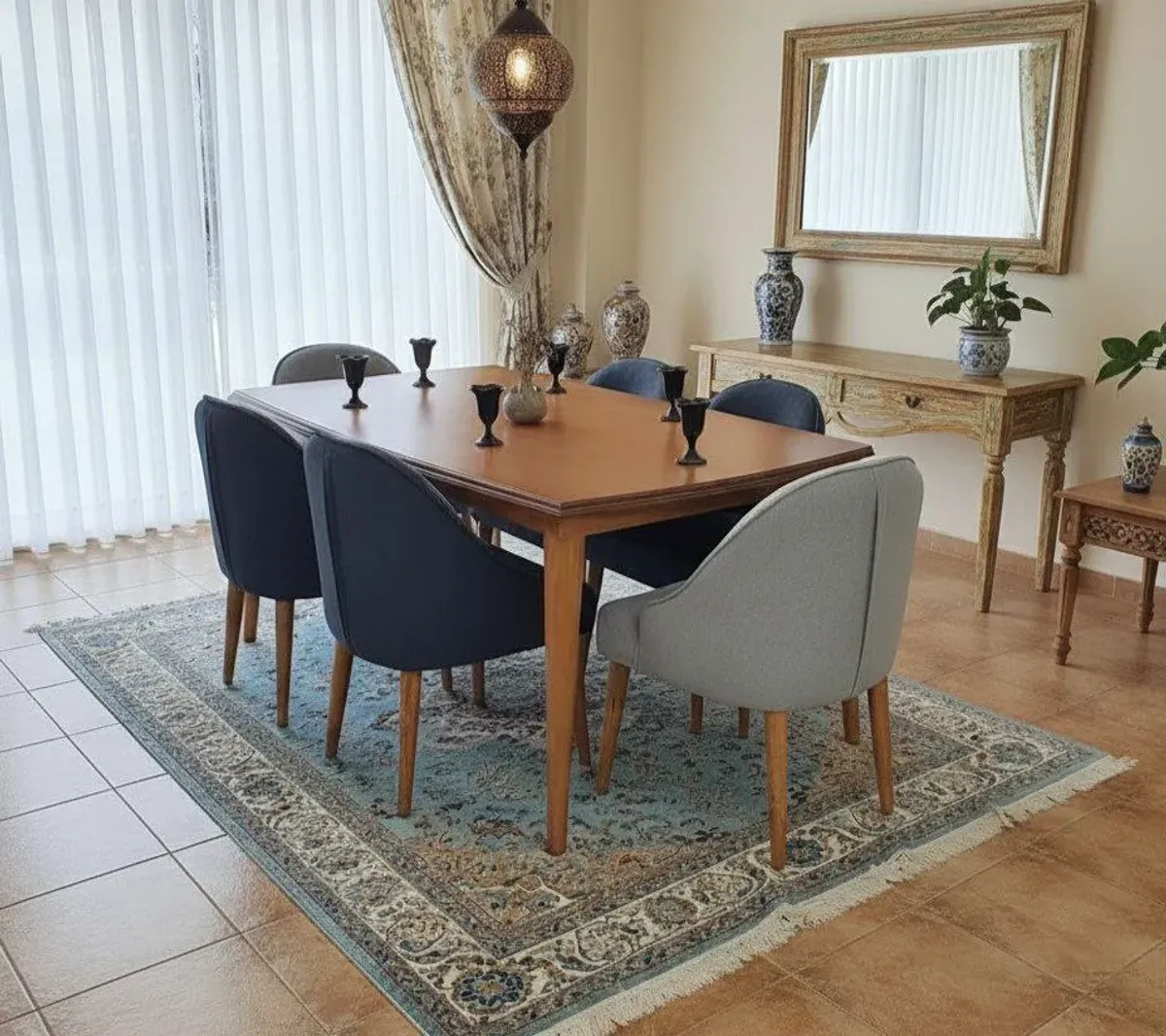 现代时尚餐桌椅套装