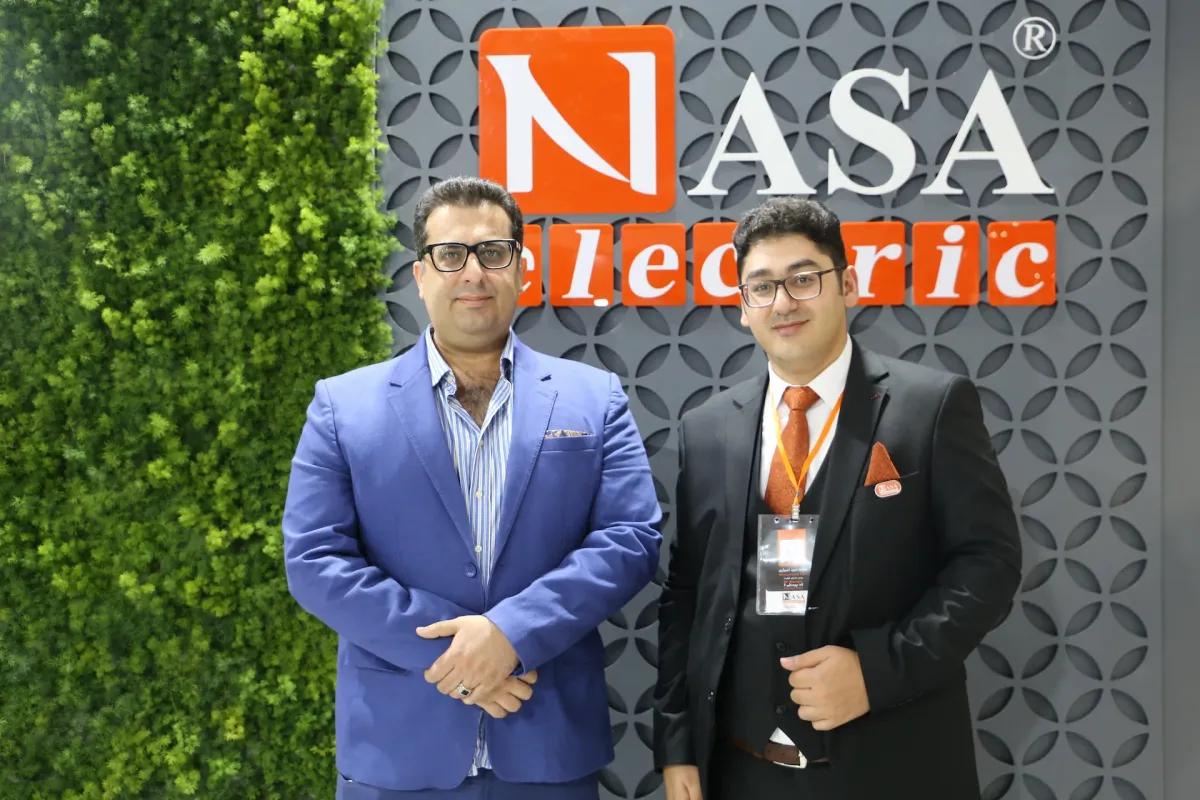 Photo of the executives of NASA Electric Company, a manufacturer of household appliances and electrical equipment in Iran.