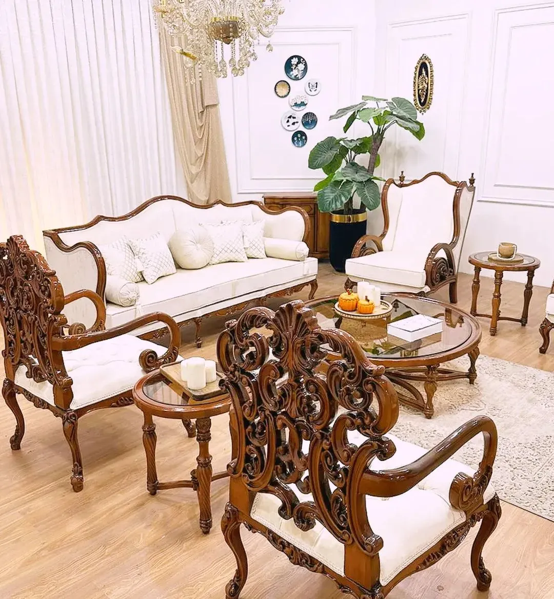 尼克 经典钢木沙发套装