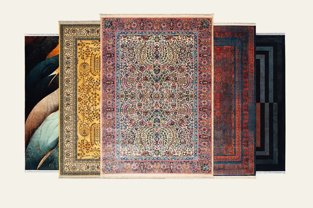 فرش لاکی مدرن و ترکیب آن با دکوراسیون امروزی