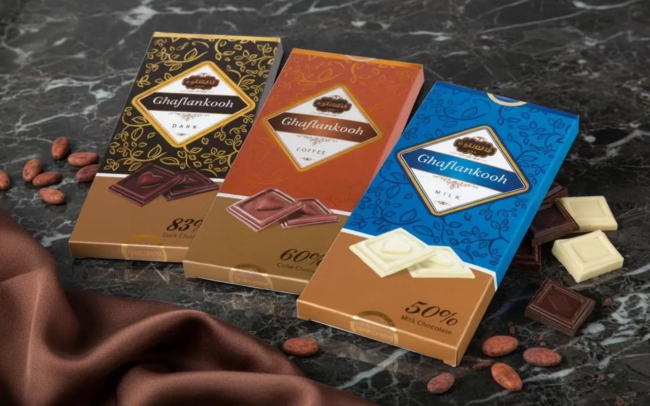 شوكولاتة تابلت بالحليب، القهوة، والداكنة